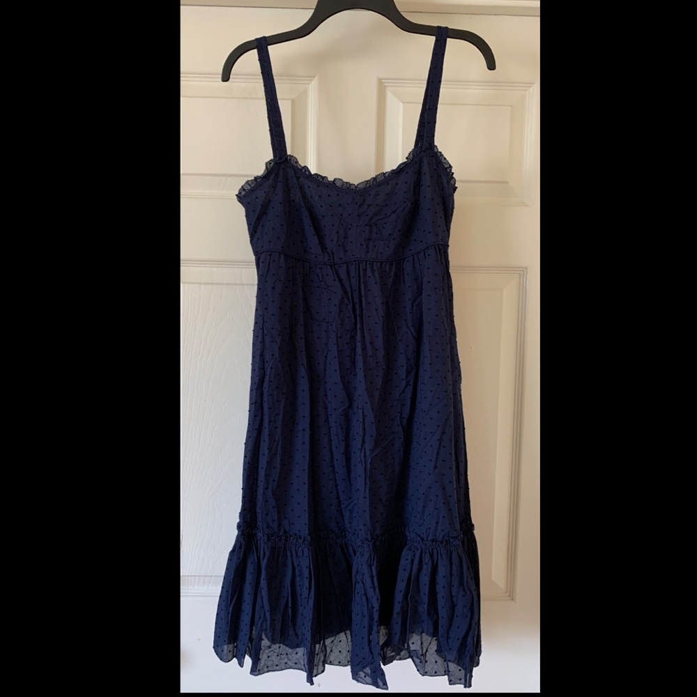 J. Crew Navy Strappy Beach Dress
